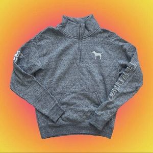 Victoria Secret PINK Grey Quarter Zip